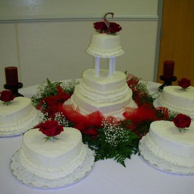Heart Wedding Cake