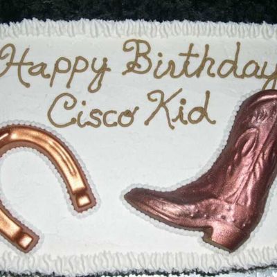 Horseshoe And Boot Cake
