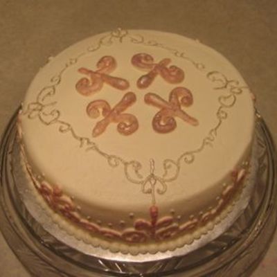 Fleur De Lis Cake