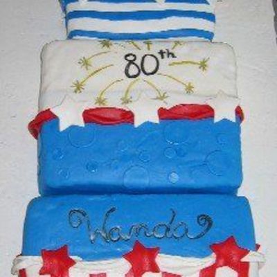 Patriotic Birthday Cake