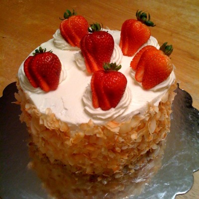 Strawberries And Cream Cake