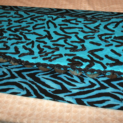 Zebra Pull Apart Cake