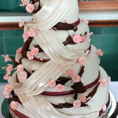 Cherry Blossom And Drapes