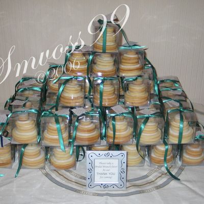 Stacked Cookie Wedding Cake Favors