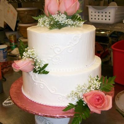 Fresh Flowers And Scrolls