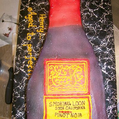 Smoking Loon Wine Bottle