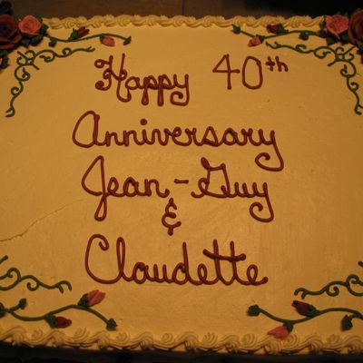 40Th Anniversary Cake