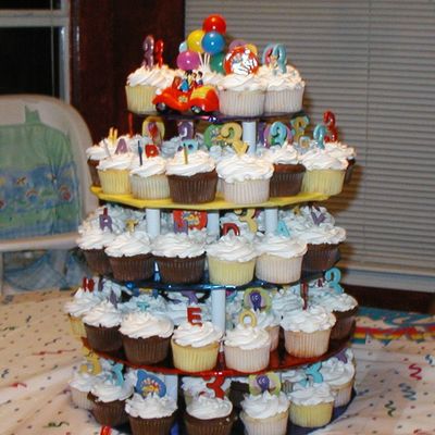 Wiggles Themed Cupcake Tower