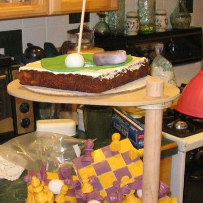 Golf And Chess Cake