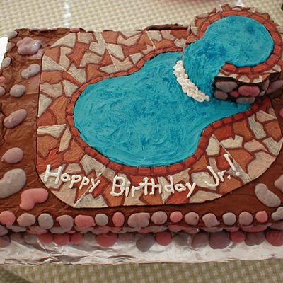 Swimming Pool Birthday Cake
