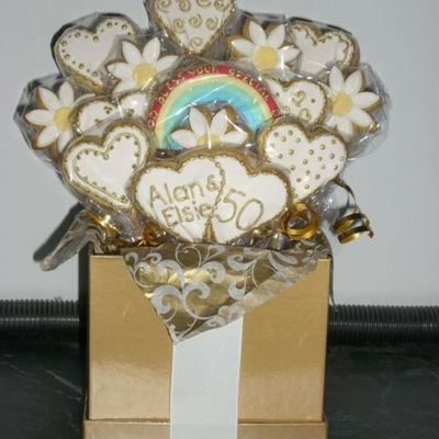 50Th Anniversary Cookie Bouquet