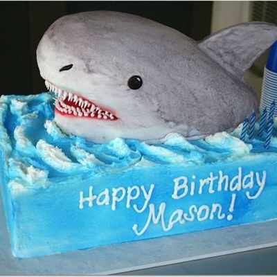 3-D Shark Cake