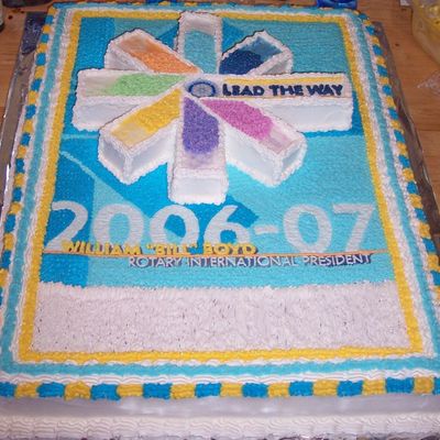 Rotary Banner Cake