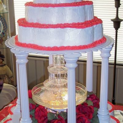 Red Fountain Wedding