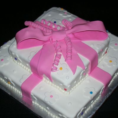 Stacked Present Cake