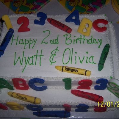 Numbers, Alphabet And Crayola Crayons...