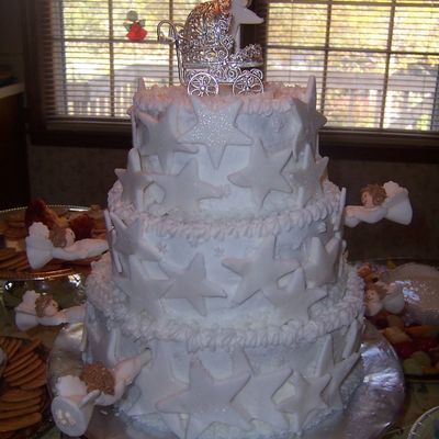 Heaven Sent Baby Shower Cake