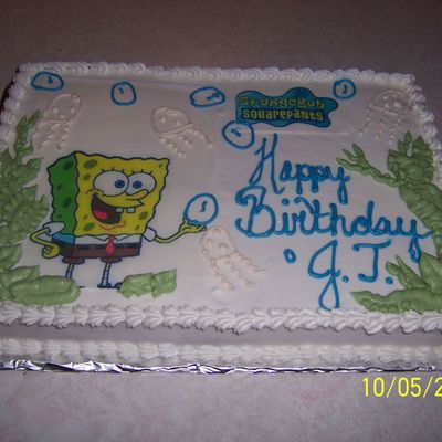Spongebob Cake For My Nephew