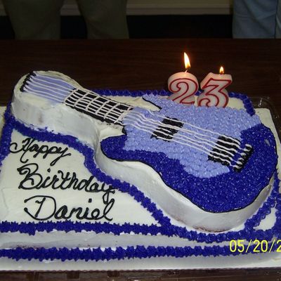 Guitar Birthday Cake