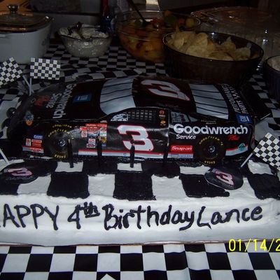 4Th Birthday Dale Earnhardt Car Cake...