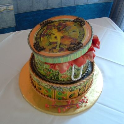 Hatbox Cake