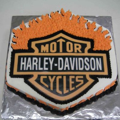Harley Logo Cake