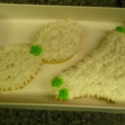 White And Green Bikini Cookies