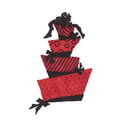 Sketch Of Cake I Plan To Make For My Son And His Beautiful Fiance