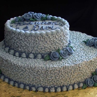 Blue Shower Cake