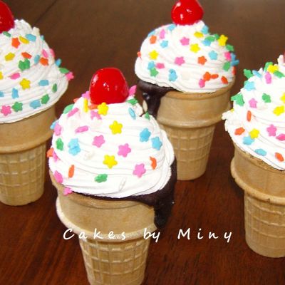 Ice Cream Cone Cupcakes
