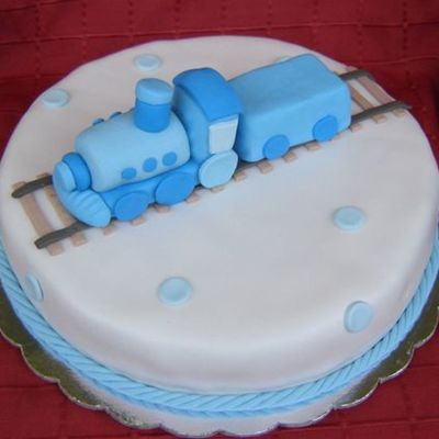 Baby Train Cake