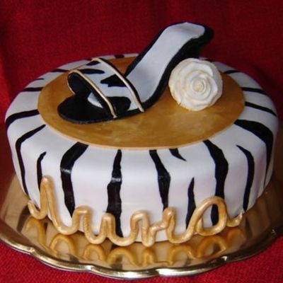 Shoe Zebra Cake