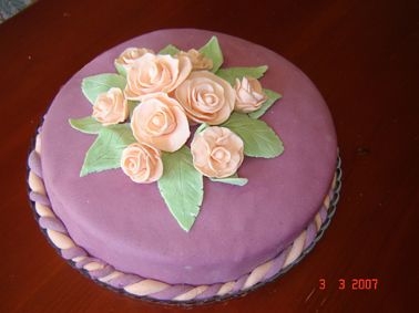 Birthday Cake With Roses