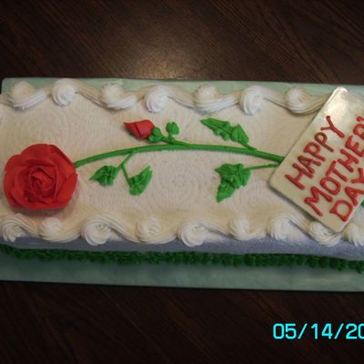 Mother's Day Rose Cake