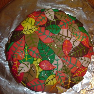 Autumn Leaves Cake