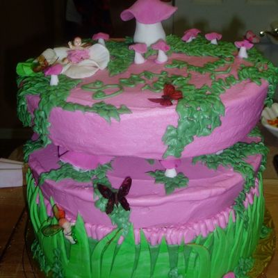 2 Tier Whimsical Baby Shower Cake