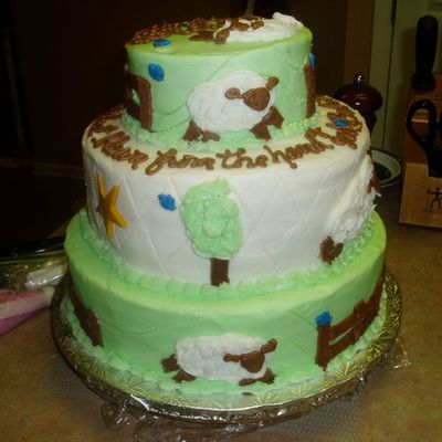 'pottery Barn' Shower Cake