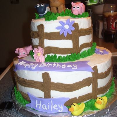 Farm Animal Cake