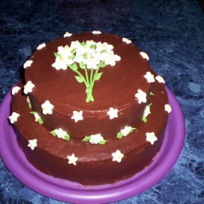 My First Small "tiered" Cake