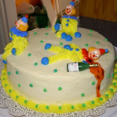 Drunk Clown Cake