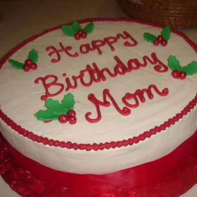 Christmas Birthday Cake