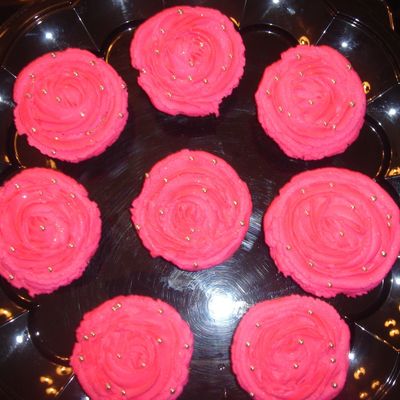 Hot Pink Cupcakes