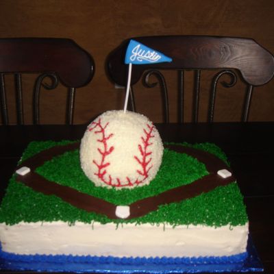 Baseball Birthday Cake