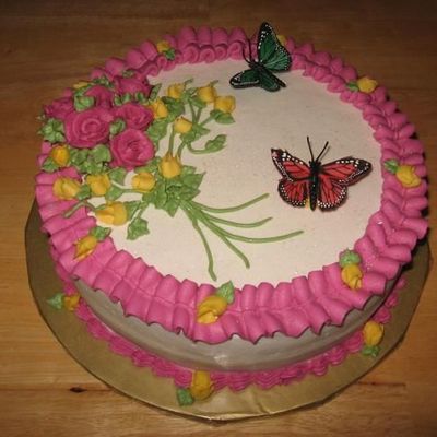 Roses And Butterflies