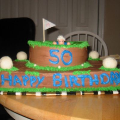 Over The Hill Golf Cake