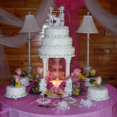 Pink Wedding Cake
