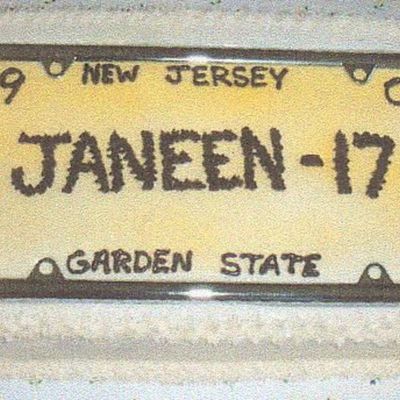 License Plate Cake