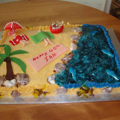 Beach Scene - 40Th Birthday