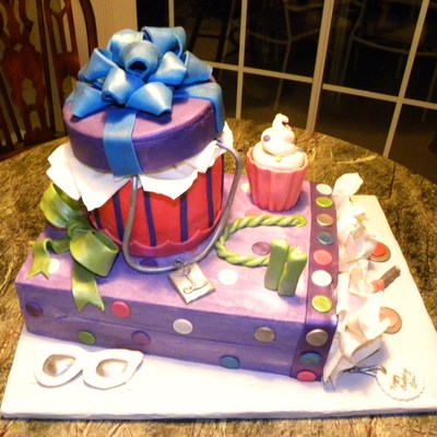 Birthday Gift Bag And Gift Box