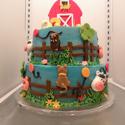 Barn Animal Cake